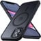 Anqrp Designed for iPhone 11 Magnetic Case, Compatible with Magsafe, Shockproof Soft TPU Bumper, Scratch-Resistant Back, Anti Fingerprint for iPhone 11 Cover 6.1, Black