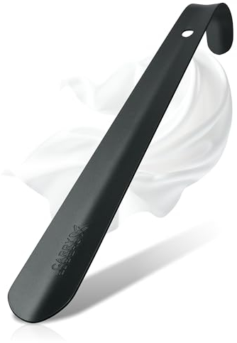 Carry Edberg® 29 cm Metall Schuhanzieher Extra stabil schwarz | Edelstahl-Schuhlöffel