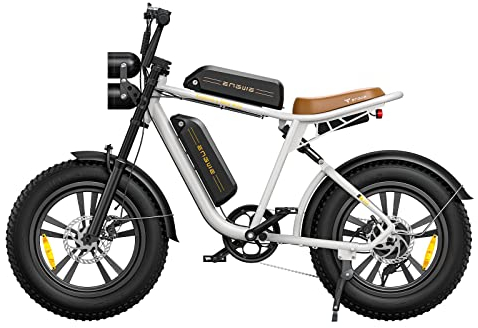 ENGWE M20 Electric Bike E-bike with 20×4.0 Fat Tire,75 KM+75 KM Range with 48V 13AH*2 Dual Battery System, Mountain Bike with 7-Speed for Adults