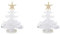 ABOOFAN 2 Pièces Décorations De Noël De Bureau USB Arbre De Noël De Bureau LED Arbre De Illuminé Lumière De USB De Sapin De Noel LED Sapin De Noel Statue