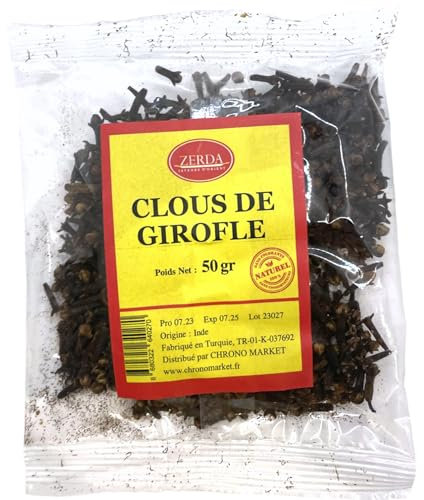 Clous de Girofle 50g | ZERDA | Haute Qualité | 100% Naturel