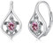 Schildkröten Ohrringe Geburtsstein Ohrringe Oktober 925 Sterlingsilber, Brisur Ohrring Niedlicher Tier Creolen Ohrring Hypoallergen Täglicher Schmuck Geschenk für Frauen Mädchen