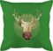 Kissen 50x50 - Dekoration - Hirsch Motiv Geschenk Jäger I Hirschgeweih Tracht - 50 x 50 cm - Grün - hirschkissen mit füllung jaeger männerkissen hirschmotiv geweih pillow bavaria sofakissen