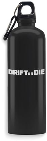 Drift or Die Cars Sport Drifting Bottiglia d'acqua incisa Art Sport a tenuta stagna grande capacità