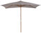 Outsunny Ombrellone da Giardino 2x3 m con Corda e Prese d'Aria, Ombrellone da Esterno con 6 Stecche in Legno, Bambù e Poliestere 180g/㎡, per Cortile, Terrazza e Balcone, Grigio