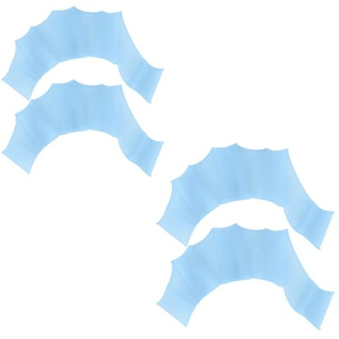 LQIOACU finger paddles schwimmen schwimmhandschuhe handpaddel,Elastische und Sichere Fingerflossen, Schwimmflossen, 2 Paar, geeignet zum Schwimmen im Pool, reduziert den Wasserwiderstand
