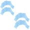 LQIOACU finger paddles schwimmen schwimmhandschuhe handpaddel,Elastische und Sichere Fingerflossen, Schwimmflossen, 2 Paar, geeignet zum Schwimmen im Pool, reduziert den Wasserwiderstand