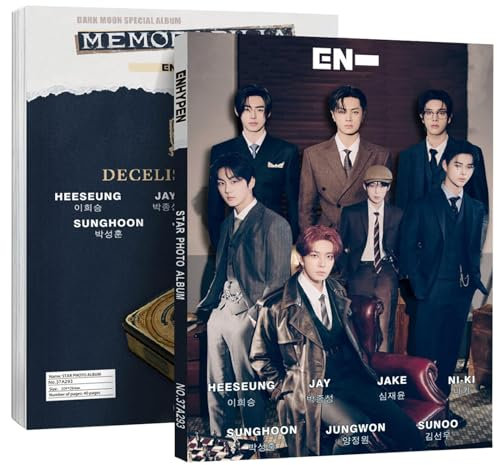 KPOPBP KPOP Alben MEMORABILIA Fotobuch 40 Blatt Album Sammlung Geschenk Merchandise für ENGENE Jungen und Mädchen