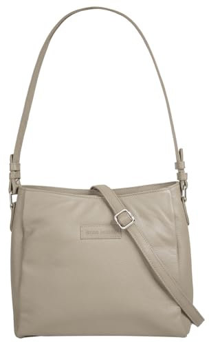 bruno banani Shopper Echt Leder Damen | große Umhängetasche mit Smartphonefach, Tote Bag für Damen | 022132