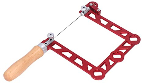 5 Inch Mini Coping Saw U Shape Wood Handle | Fret Saw with Wooden Handle, Compact U Shape Frame, Suitable for Woodworking, Jewelry Making and Metal Processing Projects