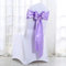LUHYSU 10pcs/lot wedding decoration light pink purple light blue red silver satin chair sash - lilac
