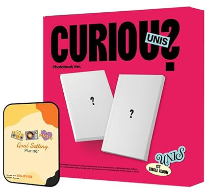 UNIS Album - CURIOUS GLOW-Z ver. (Photobook ver.)+Pre Order Benefits+BolsVos Exclusive K-POP Giveaways Package