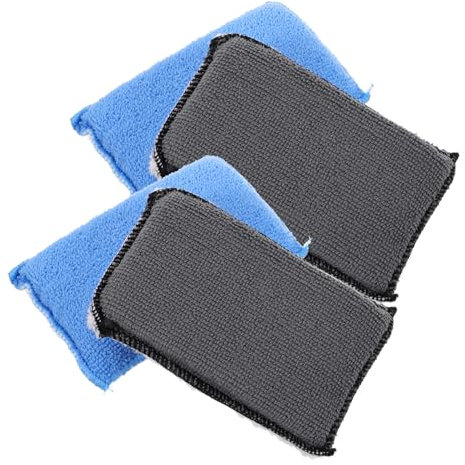 VINTORKY 4pcs Car Cleaning Scrub Sponge Pad for Car Detailing Kitchen Cleaning Brush Melamine Sponge Surface