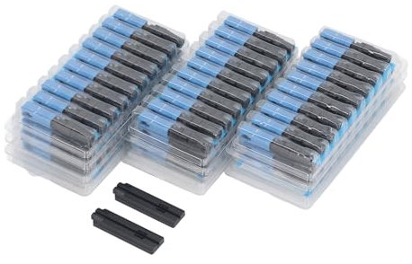Kuuleyn 100Pcs Fiber Optic Connector Kit, Embedded Type Fiber Optic Fast Cold Adapter,SC UPC Connector Telecom Grade, for Extending Fiber Internet Cables or Optical Cable Extension
