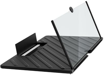 Osmond - Lupa de pantalla de 20 pulgadas de aumento de teléfono 3D HD proyector de aumento compatible con teléfonos inteligentes, negro