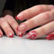 French Press On Nails Lot de 24 faux ongles courts à coller - En forme d'amande - En acrylique naturel - Pour nail art (rouge français)