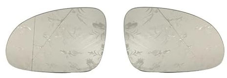 DZSHONGXINSM para VW para Passat B6 2007-2011 para Jetta V para Golf para MK5 3C0857521 3C0857522 Cristal Espejo Trasero con ala Calefactable Cristal Espejo Izquierdo(A Pair)