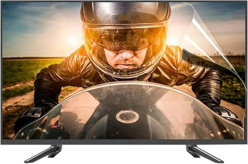 CNPRAZ Ultra Clear TV Screen Protector - 75-85 inch Monitors Anti Blue Light Filter - Shielding UV and Radiation Eye Protection Film - for Sharp/Sony/Samsung/Hisense etc/Clear / 77inch 1722x993mm