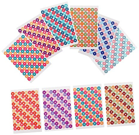 MUSISALY 10 Blätter Mit Englischen Buchstabenaufklebern Journaling-kit-aufklebern Für Bastelalbum Schreibwarenaufkleber Lichtecht Robust