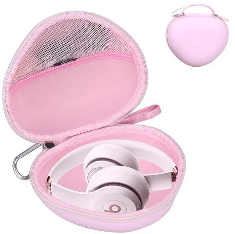 Aproca Cloud Pink Headphone Case for Beats Studio Pro/Beats Solo 4 / Beats Solo3 / Beats Studio3 Wireless On-Ear Headphones -Portable Storage Headset case