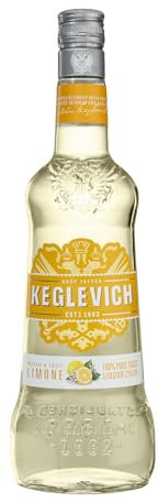 Keglevich, Vodka al Limone da frutta italiana 100%, senza coloranti artificiali - 1 bottiglia da 700 ml (Confezione da 6)