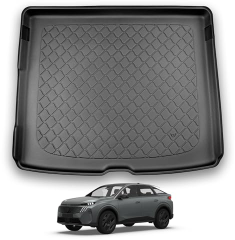 NOMAD Boot Liner Mat for Peugeot 3008 2024+ [Upper boot floor] | Premium Anti-Slip TPE Car Boot Protector Tray, Waterproof Raised Edge Trunk Mat, Easy Clean Cargo Floor Liner