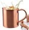 Generico Copper Cup, Handcrafted Tumbler Mug, 8cm/3.15i 9cm/3.54inches Lightweight Real Drinkware, 450ml Capacity, Traditional Hammered Finish for Wine, Water, Coffee, Travel, Kitchen Use