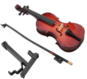 Lwuey Miniatur Cello aus Holz,14cm/5,5 Zoll Detailliertes Musikinstrumenten-Modell mit Aufbewahrungsetui für Musiker Deko Objekt Handbemalte Replik im 1:10 Maßstab