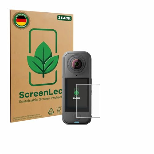 ScreenLeaf Schutzfolie für Insta360 X4 Air | 2 Stück Transparenter Displayschutz Made in Germany Klare Displayschutz-Folie Kratzfest