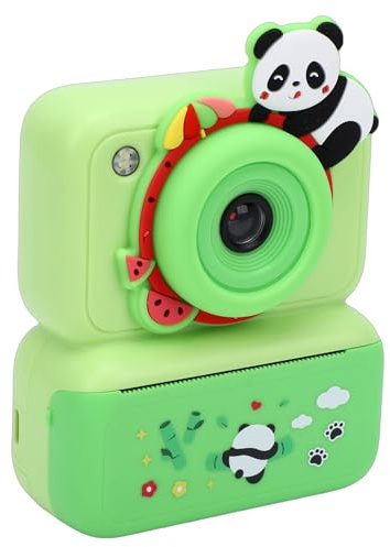 Fockety Sofortbildkamera, 48 MP Dual Objektiv, 1080p HD Video, 8 Fach Zoom, 2,4 Zoll Display, 4 Rollen Fotopapier, 3 bis 12 Jahren