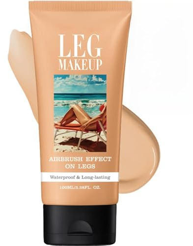 Leg Trucco per gambe e corpo, fondotinta per il corpo che perfeziona la pelle, trucco per coprire i tatuaggi, correttore per le vene di ragno per gambe e corpo, trucco per coprire le cicatrici, gambe