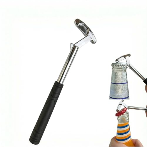 Golf Gifts Accessories for Men, Funny Golfing Beer Putter Bottle Opener Gadgets Gift for Golfers Dad, Unique Golf Lovers Novelty Presents for Bar, Christmas Secret Santa Stocking Fillers (Silver)