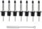 Legerm Set di beccuccio versatore per bottiglia, per versare olio, liquori, Acciaio per uso alimentare 18/8., Argento, liquor pourer set of 7