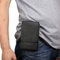 Gürteltasche Handy Tasche, Outdoor Sports Phone Bag, Moon mood® Leder Smartphone Kartensteckplätze über Taille Holster Taktische Kleine Handytasche Hüfttasche Gürteltasche unter 6,5 Zoll, Schwarz