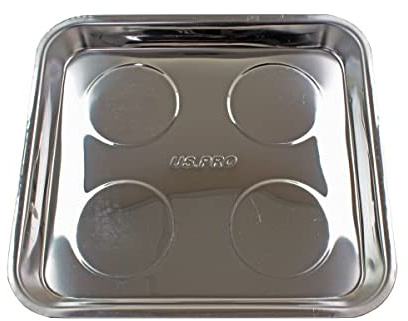 US PRO Jumbo Magnetic Stainless Steel Parts Tray 10.5 x 11.5 6784