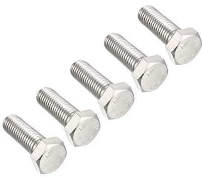 sourcing map 5Stk M12-Gewinde 35mm Edelstahl 304 Sechskant schrauben Bolzen de