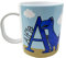 The Supreme Gift Company Personalised Unbreakable Cup, Alpha Blue Dino Kids Drinks Juice Mug BPA FREE