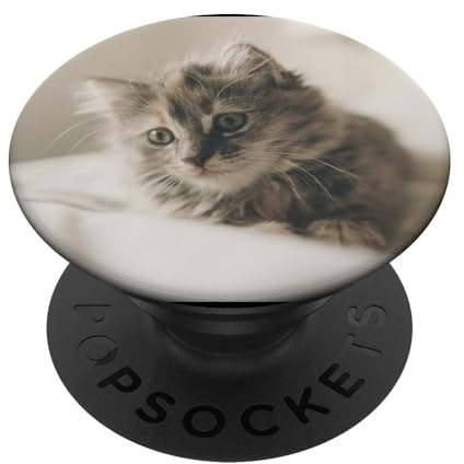 Propriétaire de chat porte-chats bébé chaton chat amoureux PopSockets Support et Grip pour Smartphones et Tablettes PopSockets PopGrip Adhésif