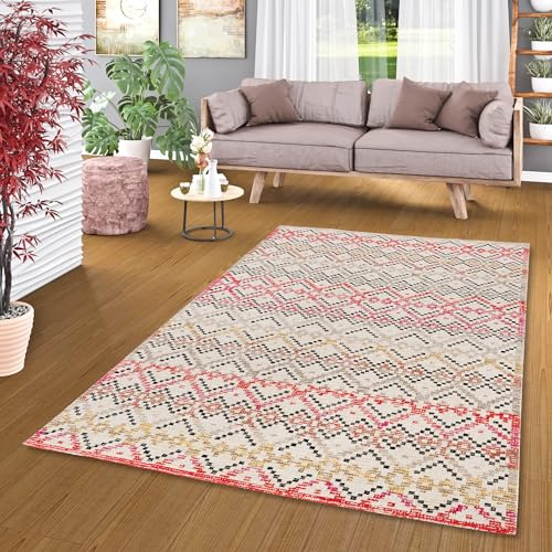 Pergamon Designer Teppich Vintage Zoe Modern Bunt Stripes in 5 Größen