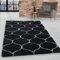 HomebyHome Shaggy Teppich 300x400 Wohnzimmer (280 x 370 cm) - Hochflor Teppich Skandi Design Anthrazit Extra Weich und Flauschig - Bettvorleger Teppich für Schlafzimmer, Küche, Flur - Carpet, Halı