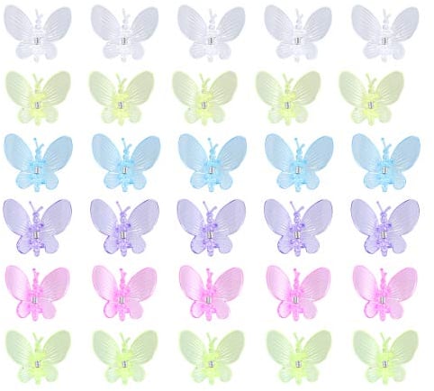 DOITOOL 30 Stück Orchideen-Clips für den Garten, süße Blumen, Bonsai-Orchideen-Form, Clips für Weinreben, feste Clips für Pfropfen, Pflanzenstütze, Ranken-Klammern