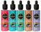 Ambar Perfums Juego 5 Esencias Hidrosolubles de 50 ml, bienestar natural. Tamaño XL. Tecnología Fusión para Humidificador. Aromas Canela, Eucalipto, Frutos Rojos, Lavanda, Spa