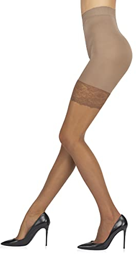 Sarah Borghi Shaper Strumpfhose 40 Den, Stützstrumpfhose Figurformende Bremsende Wirkung, Made in Italy