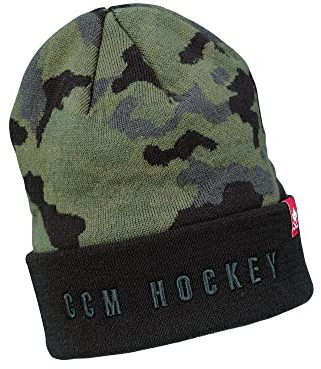 CCM CAMO Cuffed Beanie SR Black Senior