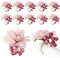 YQYAZL Blumen-Serviettenringe, 12 Stück, Handarbeit, für Stoffservietten, künstliche Blumen-Serviettenringe, für Hochzeit, Dinnerparty, Bankett