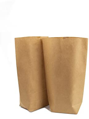 25 Papiertüten Braun Groß [16,5 x 26,5 x 6,5 cm] - DIY Basteln Geschenkverpackung - Kindergeburtstag - Adventskalender - Ostertüten zum Befüllen - Brottüten - Bodenbeutel für Lebensmittel