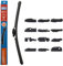 Quinton Hazell Aeroflex Ersatz-Multi-Fit-Frontscheibenwischerblatt, 16 / 406 mm