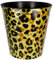 alles-meine.de GmbH Papierkorb Modell wählbar 10 Liter - wasserdicht - 28 cm - aus Kunststoff Leopard Eimer - Spielzeugkorb/Popcornschüssel/großer Mülleimer - auch al..