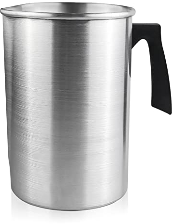 FOVNOT Schmelztopf, 3L Wachs Tasse Tropfenfrei Gießen Krug Kerze Herstellung Topf Hitzebeständig Handhaben Kerze Schmelzen Topf Wachs Schmelzen Tasse zum Kerze Herstellung und Seife Herstellung
