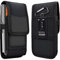 VERTIKAL Hüft Gürtel Tasche passend für Doogee V30 Pro Blade10 Ultra V31GT V20 V30T V11 S110 S100 S41T S99 X97 X98 S89 S99 S41 S61 Gürteltasche Karabinerhaken Clip Schutz Hülle Schwarz